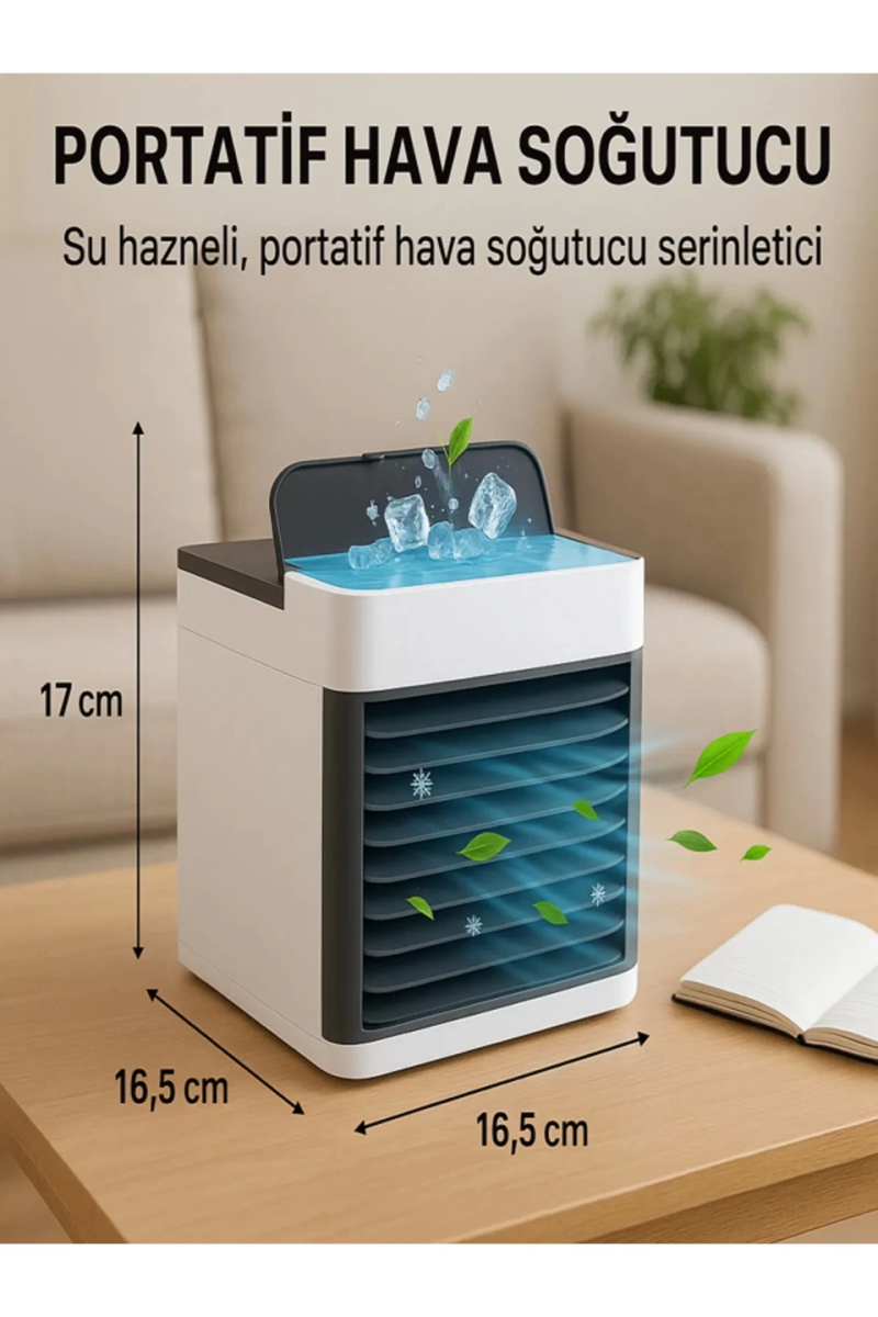 500 Ml Masa Üstü Mini Klima Soğutucu Hava Nemlendirici - Görsel 2