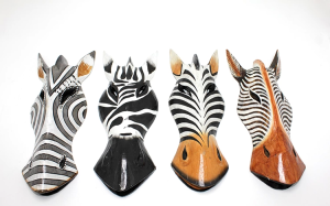 Ahşap Zebra Mask 30 Cm 3galıleo-3