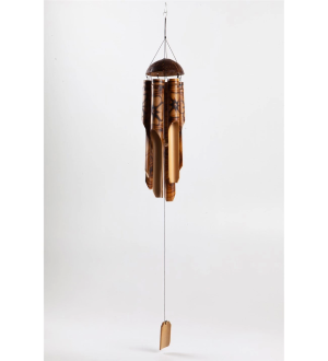 Bambu Coconat Kafalı Rüzgar Çanı 30 Cm