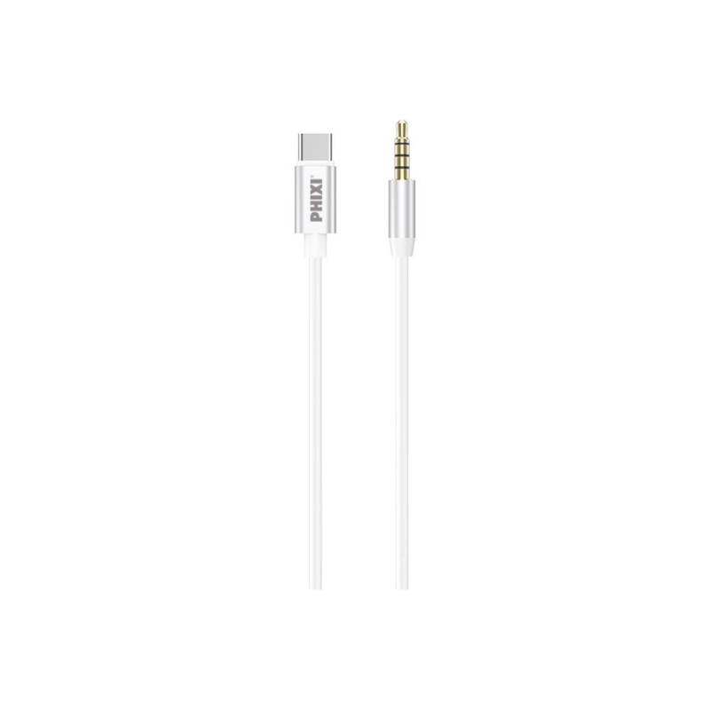Basic Ca113 Metal Başlıklı 100cm Type-c To Aux Silikon Kablo - Görsel 2