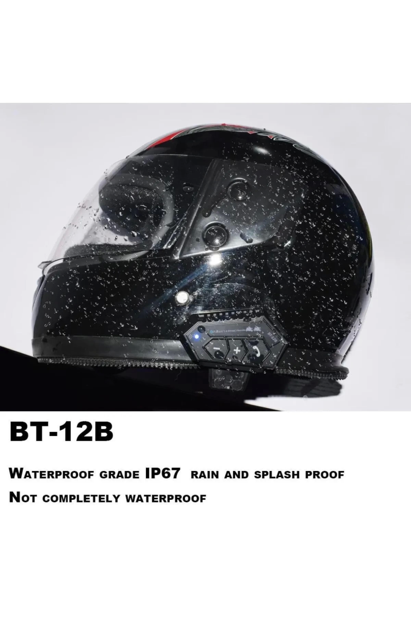Bt-12b 2 Binici Eşleşme Özellıklı Motosiklet Bluetooth Intercom - Görsel 2