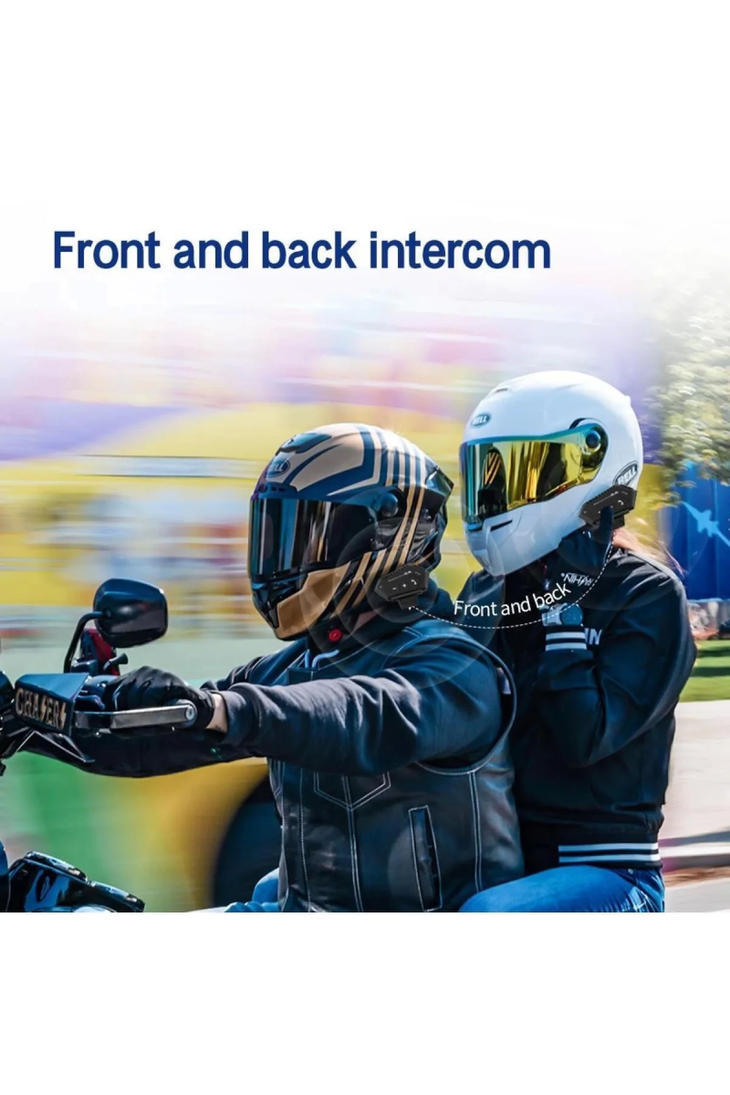 Bt-12b 2 Binici Eşleşme Özellıklı Motosiklet Bluetooth Intercom - Görsel 4