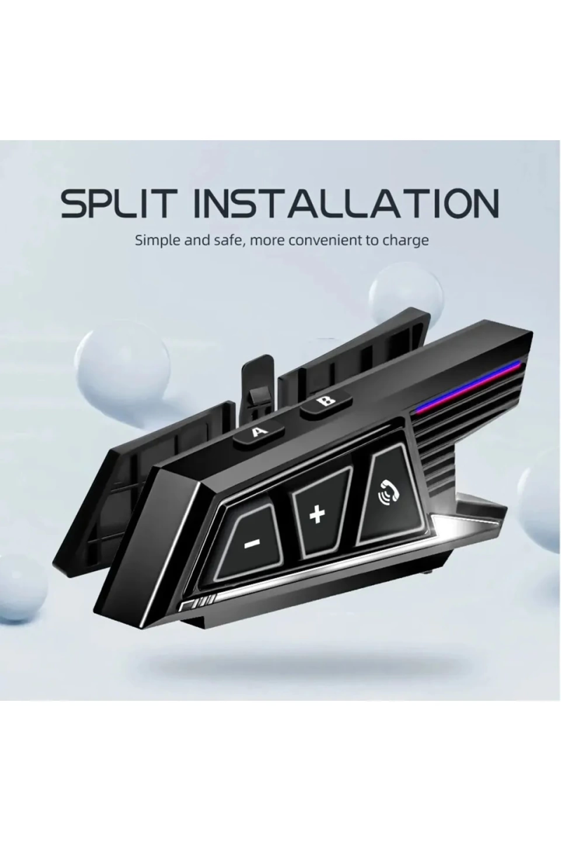 Bt40 Kask Kulaklık Bluetooth Motosiklet Kulaklık Intercom 5.3 - Görsel 5