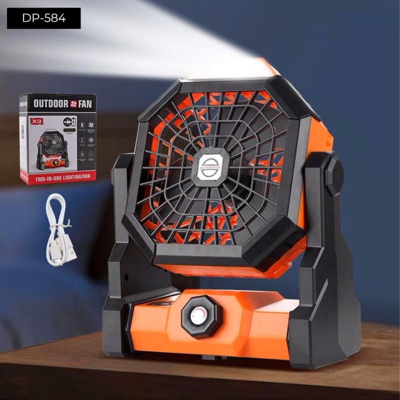 Dempower Mini Kare Ledli Fan - Görsel 2