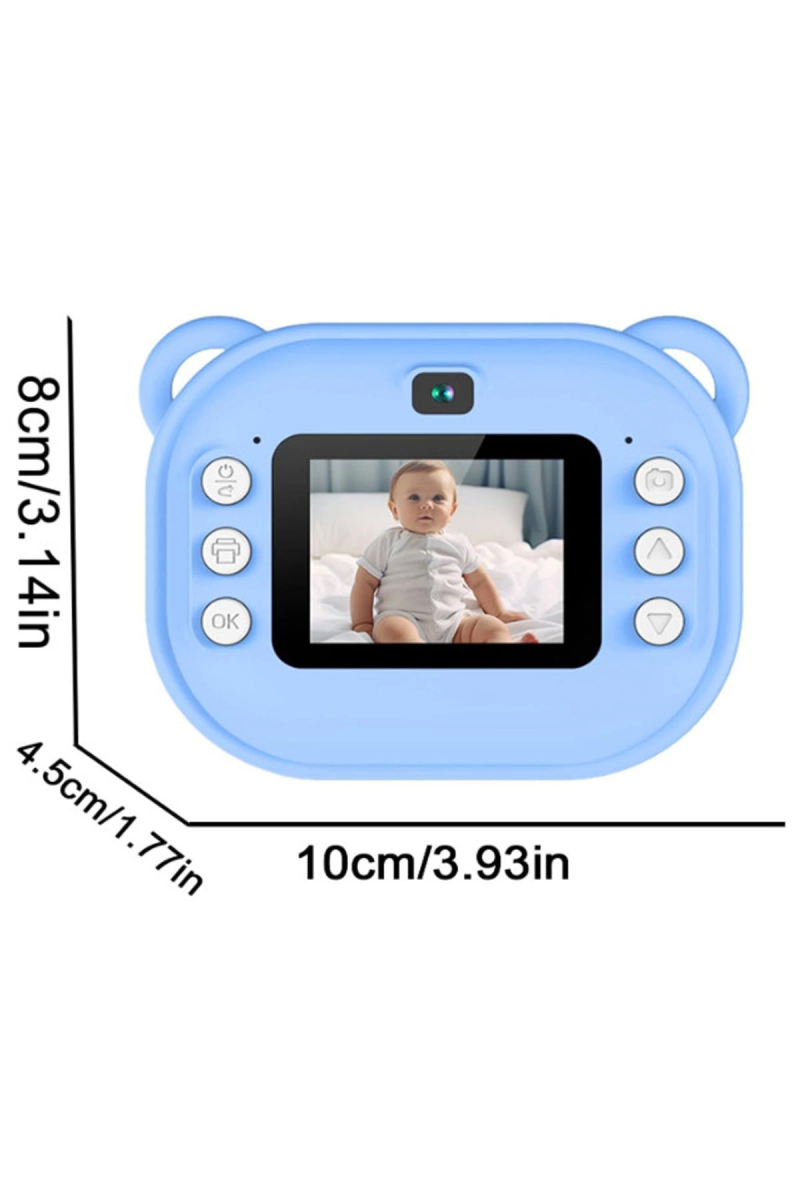 Dijital Video Kayıt Fotoğraf Çocuk Kamerası Anlık Termal Resim Kağıt Baskılı - Görsel 4
