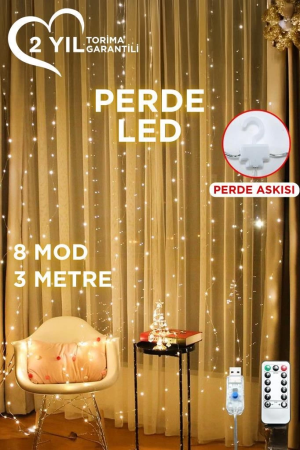 Lw-7 300 Ledli 10 Sarkıt Perde Led Işık