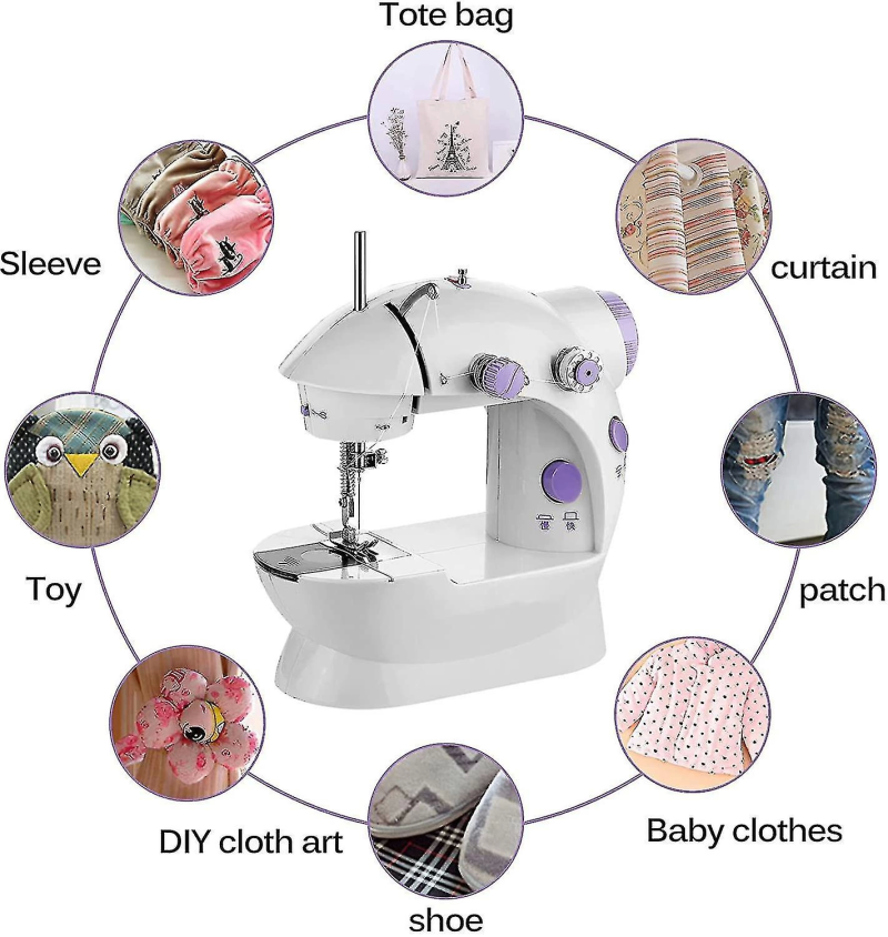Mini Ev Dikiş Makinesi Pedallı Sewing Machine - Görsel 4