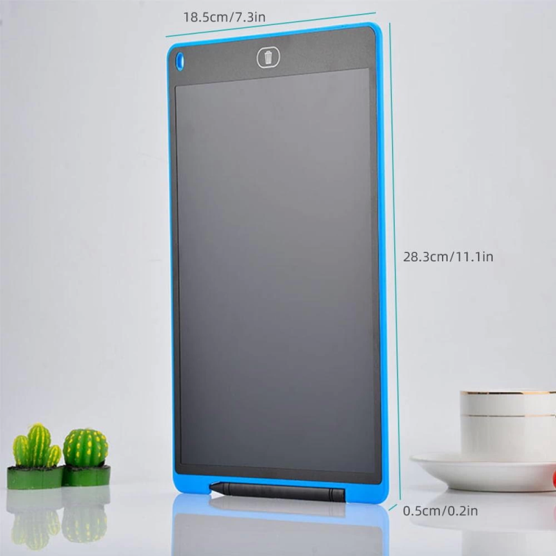 T12 Mavi Writing Tablet Lcd 12 Inç Dijital Kalemli Çizim Yazı Tahtası - Görsel 4