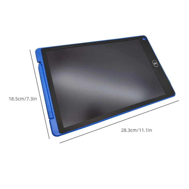 T12 Mavi Writing Tablet Lcd 12 Inç Dijital Kalemli Çizim Yazı Tahtası - Görsel 5