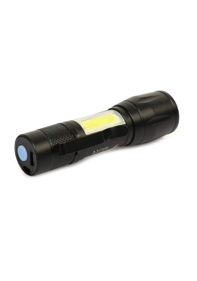 Ps-2115 Ultra Güçlü Usb Şarjlı El Feneri Kutulu Kamp Feneri Avcılık Feneri Kapıda Ödeme - Görsel 4