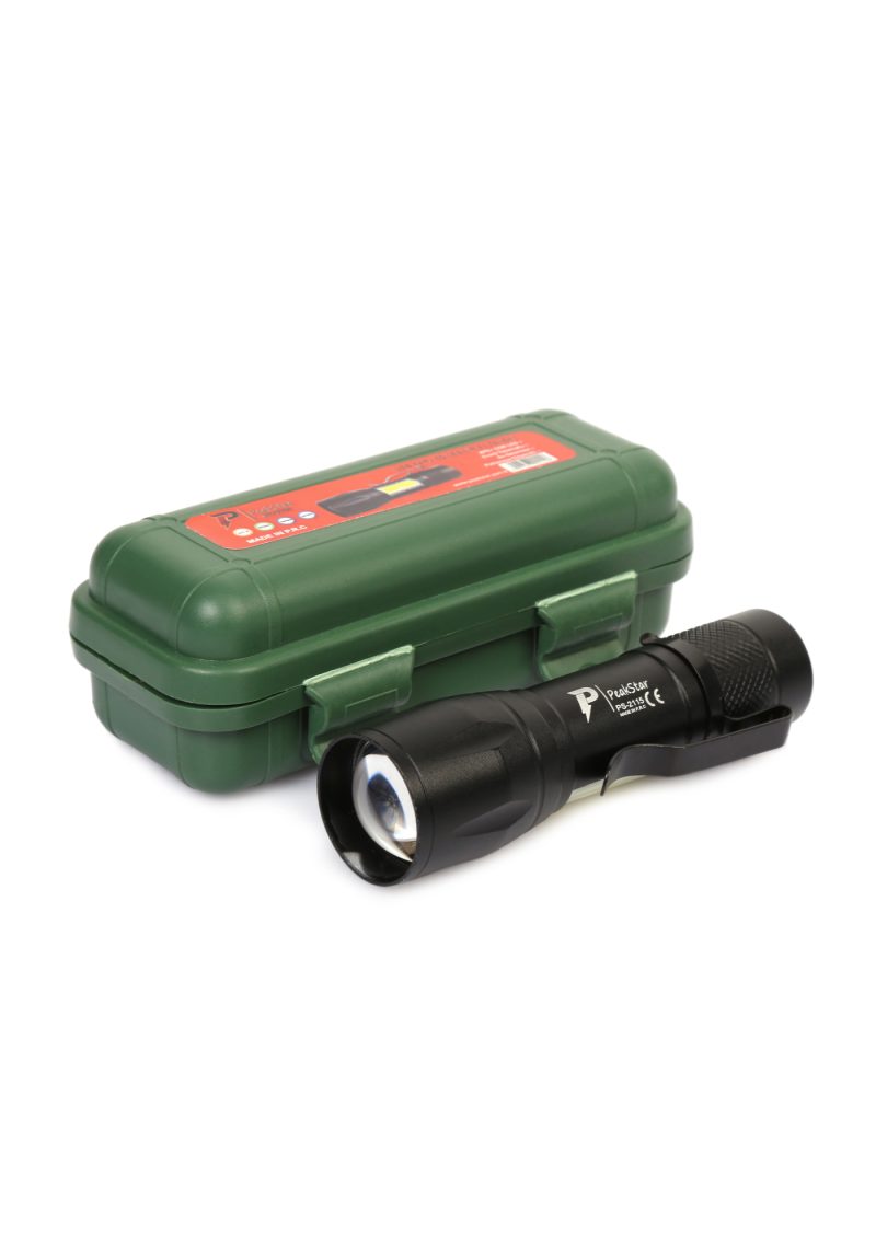 Ps-2115 Ultra Güçlü Usb Şarjlı El Feneri Kutulu Kamp Feneri Avcılık Feneri Kapıda Ödeme