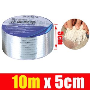 Alüminyum İzolasyon Tamir Çatlak Bandı  10 Metre Çamur Bant ( 10m * 5cm ) kapıda ödem