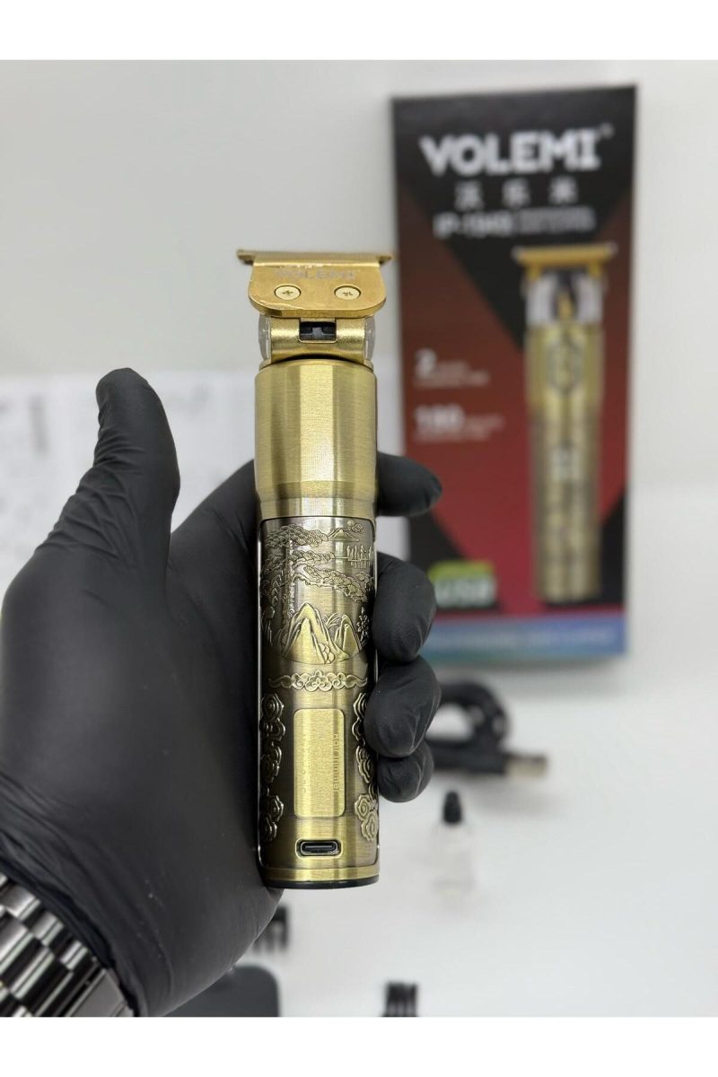 IP-1949 Şarj Göstergeli Sakal Lazer Öncesi Vücut Ense Çizim Kişisel Bakım Aletleri Sıfıra Yakın Tıraş Kapıda Ödeme - Görsel 4