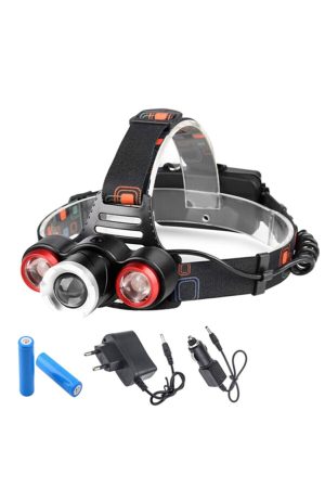 10w T6 Cree Led 1200 Lümen Profesyonel Şarjlı Kafa Feneri Kapıda Ödeme