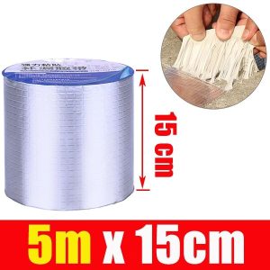 Alüminyum İzolasyon Tamir Çatlak Bandı  15 Santim 5 Metre Çamur Bant ( 15cm * 5m ) kapıda ödem