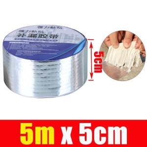 Alüminyum İzolasyon Tamir Çatlak Bandı 5 Metre Çamur Bant ( 5m * 5cm ) kapıda ödem