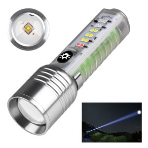 Profesyonel TG LED Güçlü 8 Modlu Type-C 1000 Lümen Polis Çakarlı Şarjlı El Feneri Kapıda Ödeme