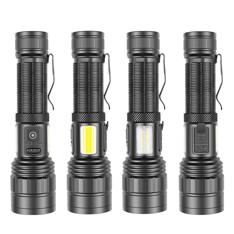 PeakStar Ps-6153 10000 Lümen Zoomlu Mıknatıslı TG Cob Led Powerbank Özellikli Profesyonel El Feneri Kapıda Ödeme - Görsel 2