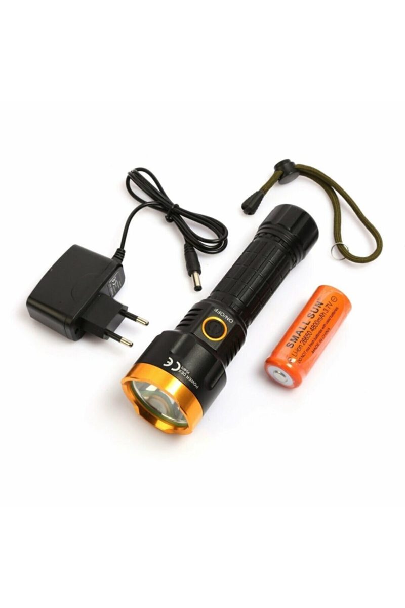 Powerdex-6572 El Feneri Yağmur Suyu Geçirmez 10 W Şarjlı Led Kapıda Ödeme