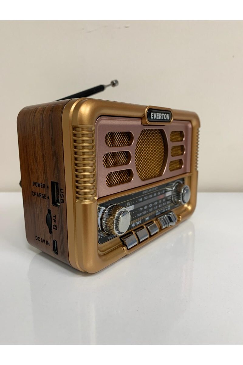 Rt-671 Usb Bt Radyo Nostajık Solar Paneli Müzik Çalar Kapıda Ödeme - Görsel 2