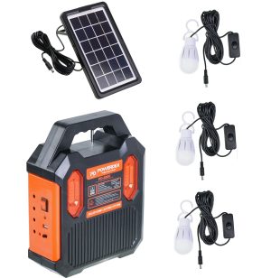 POWERDEX FM USB Bluetooth'lu Güneş Enerji Aydınlatma Seti PD-6800 Kapıda Ödeme