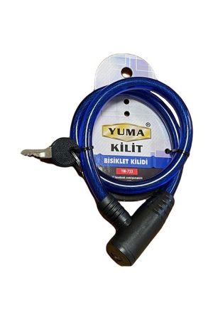 Yuma YM-733 Mavi 65 cm Bisiklet Kilidi Kapıda Ödeme