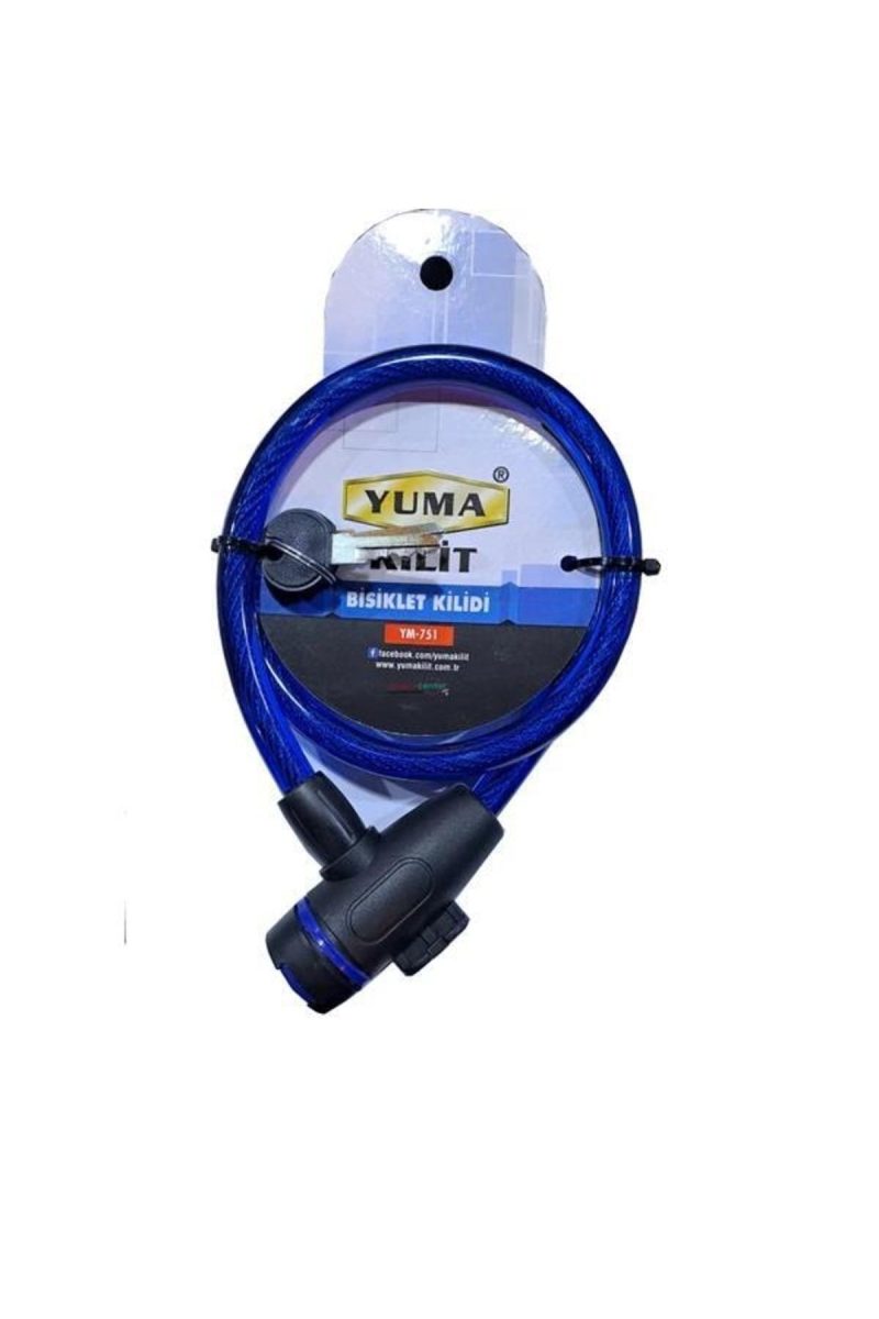 Yuma YM-751 80 Cm 12 Mm Bisiklet Kilidi Kapıda Ödeme