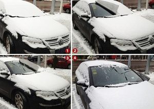 Araç Ön Cam Brandası Kar-Buz Önleyici Koruyucu kapıda ödem