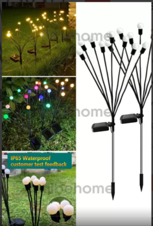 8 Led'li Güneş Enerjili Bahçe Çiti Aydınlatma Lamba (renkli) kapıda ödeme