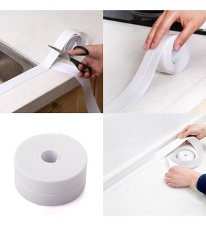 Beyaz Su Sızdırmaz Lavabo Kenar Bandı 3 metre kapıda ödeme
