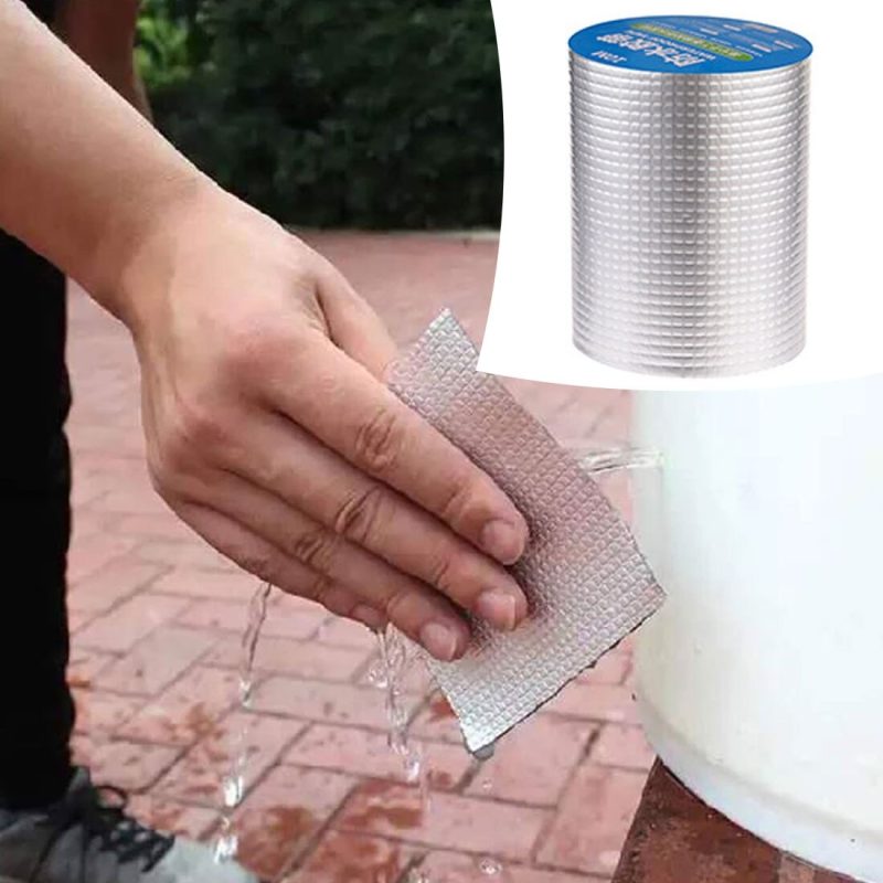 Alüminyum İzolasyon Tamir Çatlak Bandı  20 Santim 5 Metre Çamur Bant ( 20cm * 5m ) Kapıda Ödeme - Görsel 2