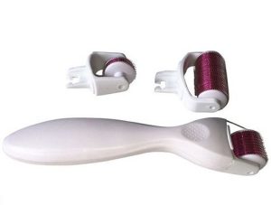 Derma Roller Titanyum İğneli 3 Başlıklı Set kapıda ödem