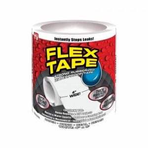 Beyaz Flexx Tape - Suya Dayanıklı Tamir Bandı kapıda ödem
