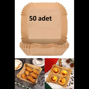FRİTÖZ PİŞİRME KAĞIDI 50 ADET kapıda ödem