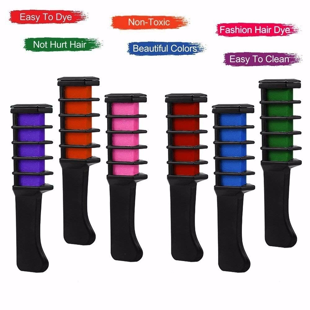 Hairchalk Mini Taraklı Saç Tebeşiri Seti ( 6 Lı Set ) Kapıda Ödeme - Görsel 3