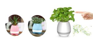 Akıllı Saksı Bluetooth Hoparlör Ve Led Özellikli kapıda ödem