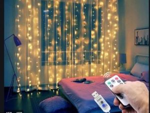 8 Fonksiyonlu Uzaktan Kumandalı Günışığı Perde Peri Led (3 mt x 3 mt) kapıda ödem