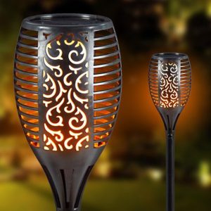 Alev Efektli Solar Bahçe Lambası (51 cm) kapıda ödem