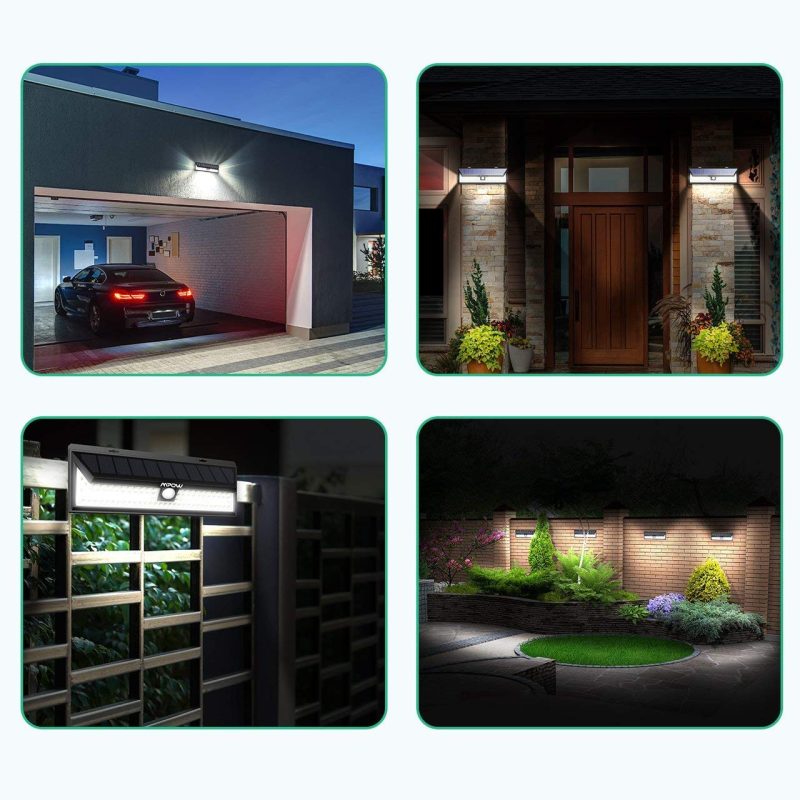 Hareket Sensörlü Güneş Enerjili Led Aydınlatma Dış Mekan Bahçe 102 Led Li Kapıda Ödeme - Görsel 2