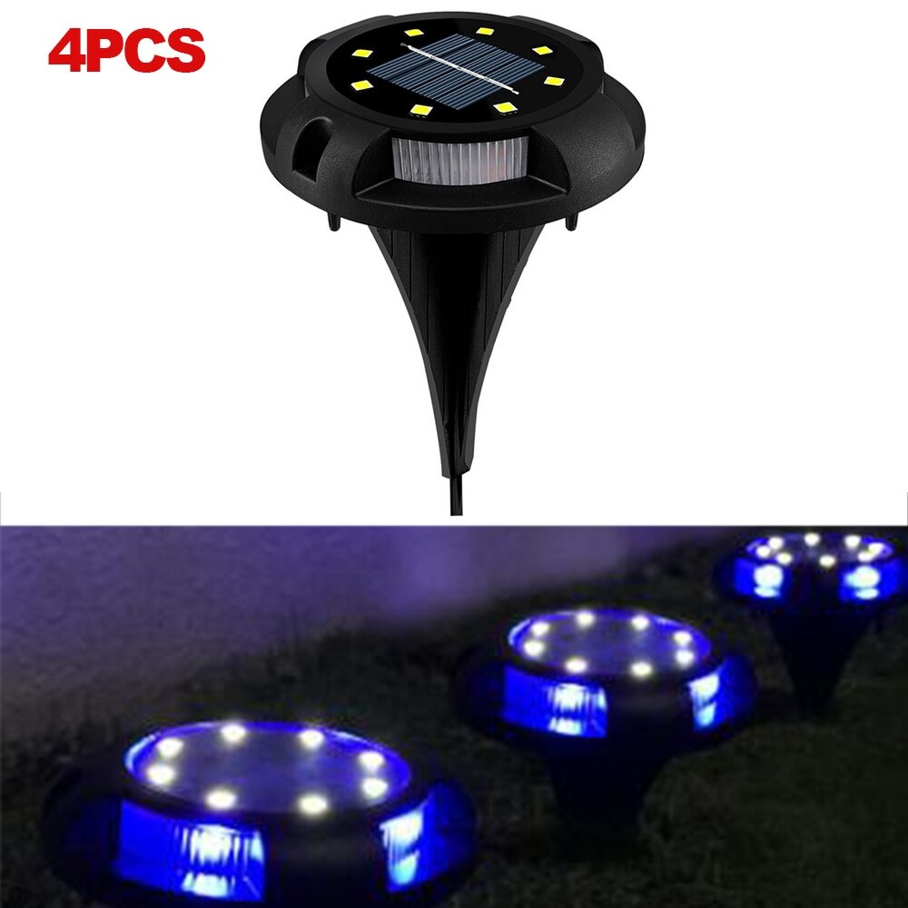 Dekoratif Solar Bahçe Zemin Yadınlatması 2 Fonksyonlu 12 Ledli ( 4 Adet ) kapıda ödem