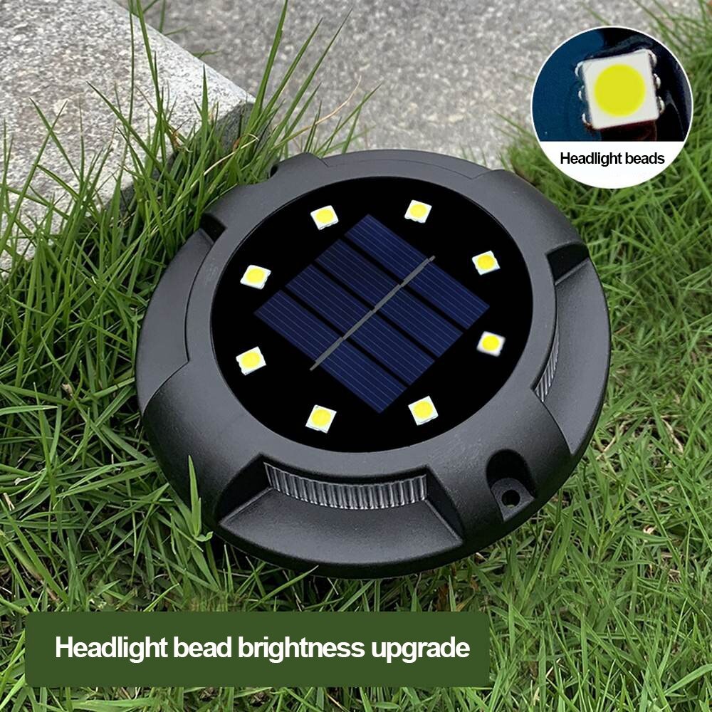 Dekoratif Solar Bahçe Zemin Yadınlatması 2 Fonksyonlu 12 Ledli ( 4 Adet ) Kapıda Ödeme - Görsel 5