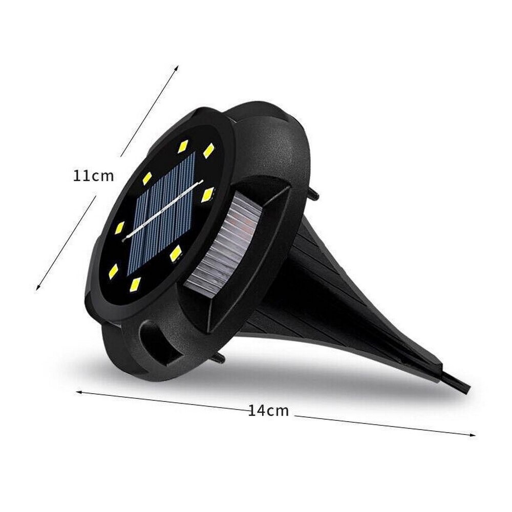 Dekoratif Solar Bahçe Zemin Yadınlatması 2 Fonksyonlu 12 Ledli ( 4 Adet ) Kapıda Ödeme - Görsel 3