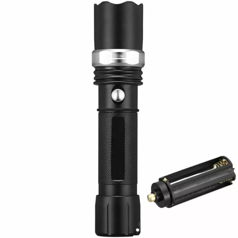 Swat Profesyonel Şarjlı El Feneri Ledli+flashlight+zoom Özellikli 6 Parça Full Set Kapıda Ödeme - Görsel 4