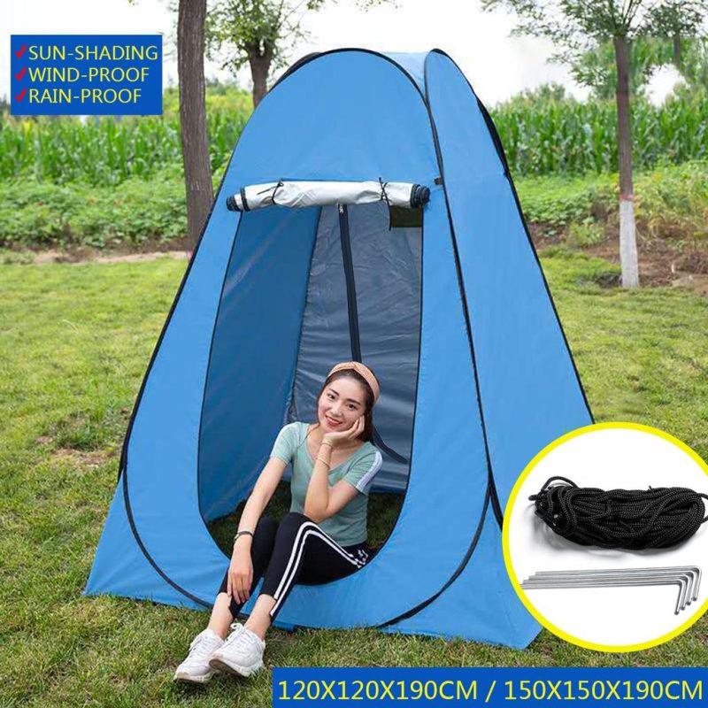 Kamp Alanı Duş Giyinme Wc Çadırı Fotoğrafcı Prova Kabini 190x120x120 - Görsel 5