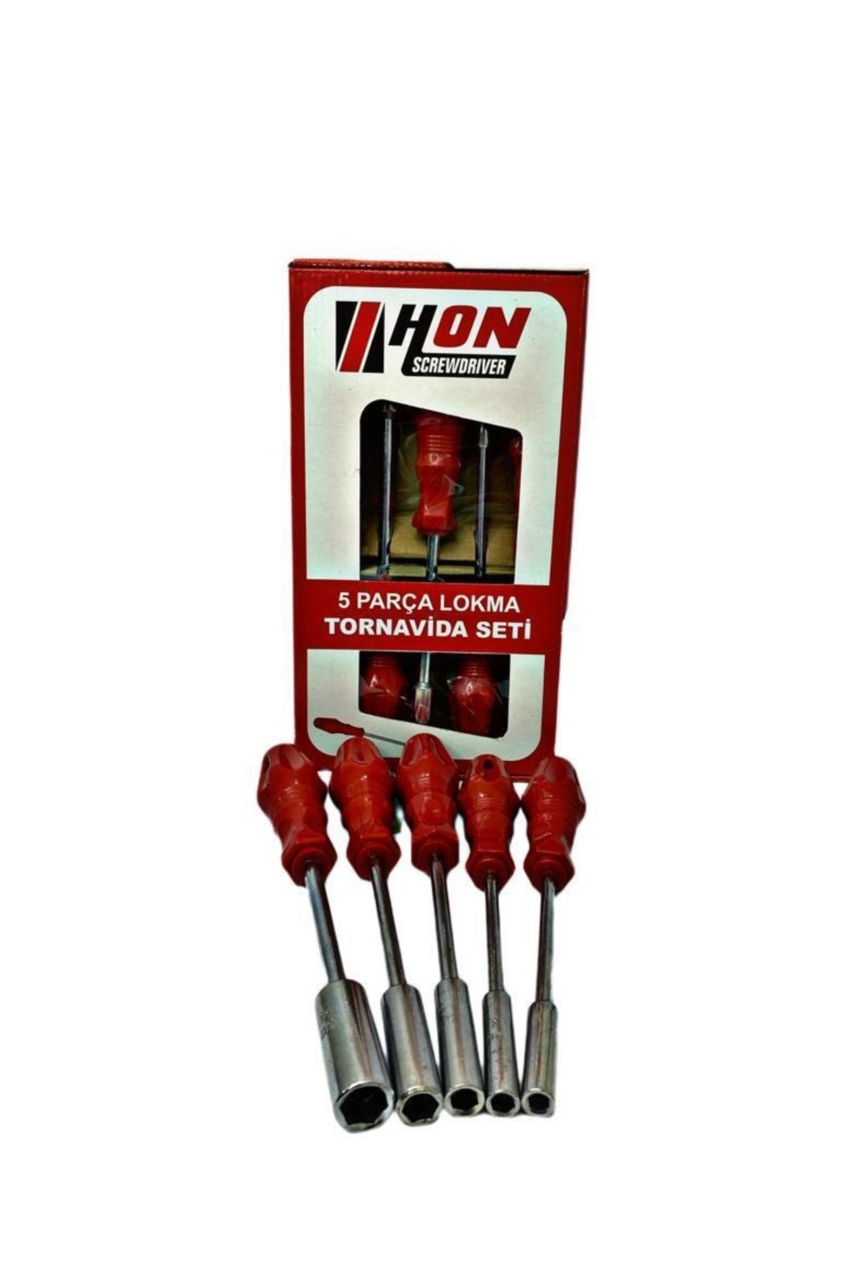 5 Adet Lokma Anahtar Tornavida 6/7/8/10/13/mm Metal Altıgen Kapıda Ödeme - Görsel 3