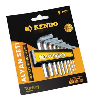 Eltos Kendo Allen Anahtar Seti Alyan Anahtar 9 Parça Kapıda Ödeme