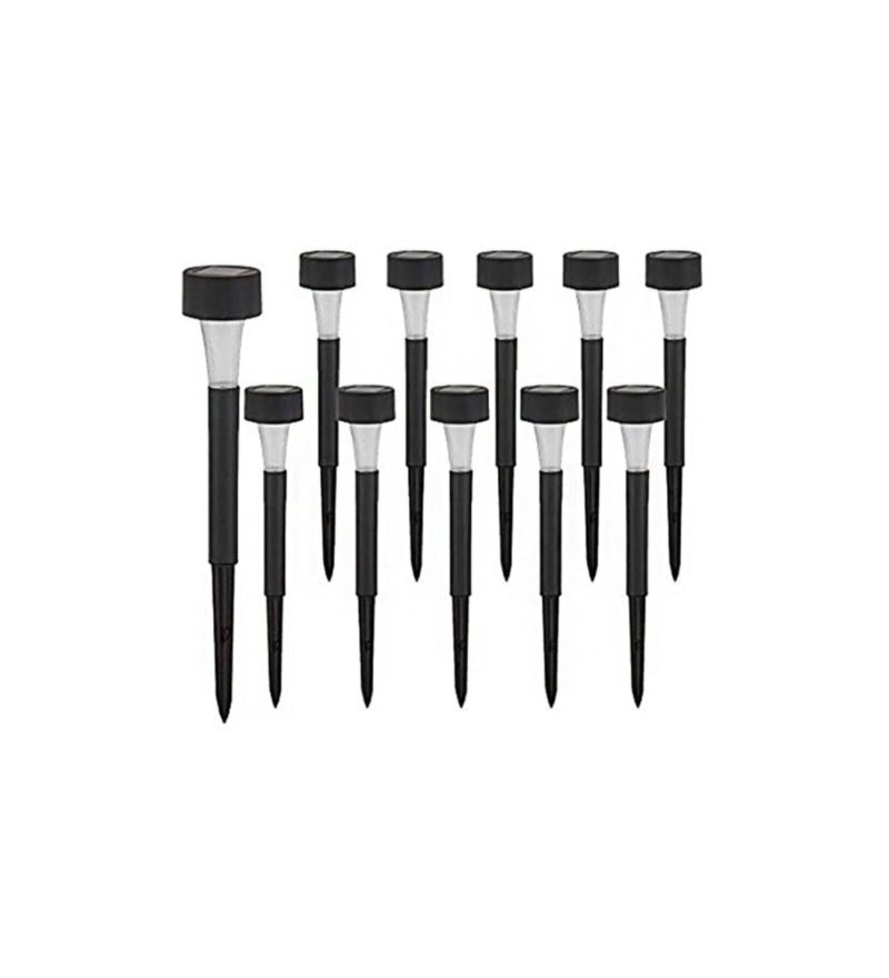 Güneş Enerjili Bahçe Lambası Plastik Saplama 10lu Set - Görsel 3