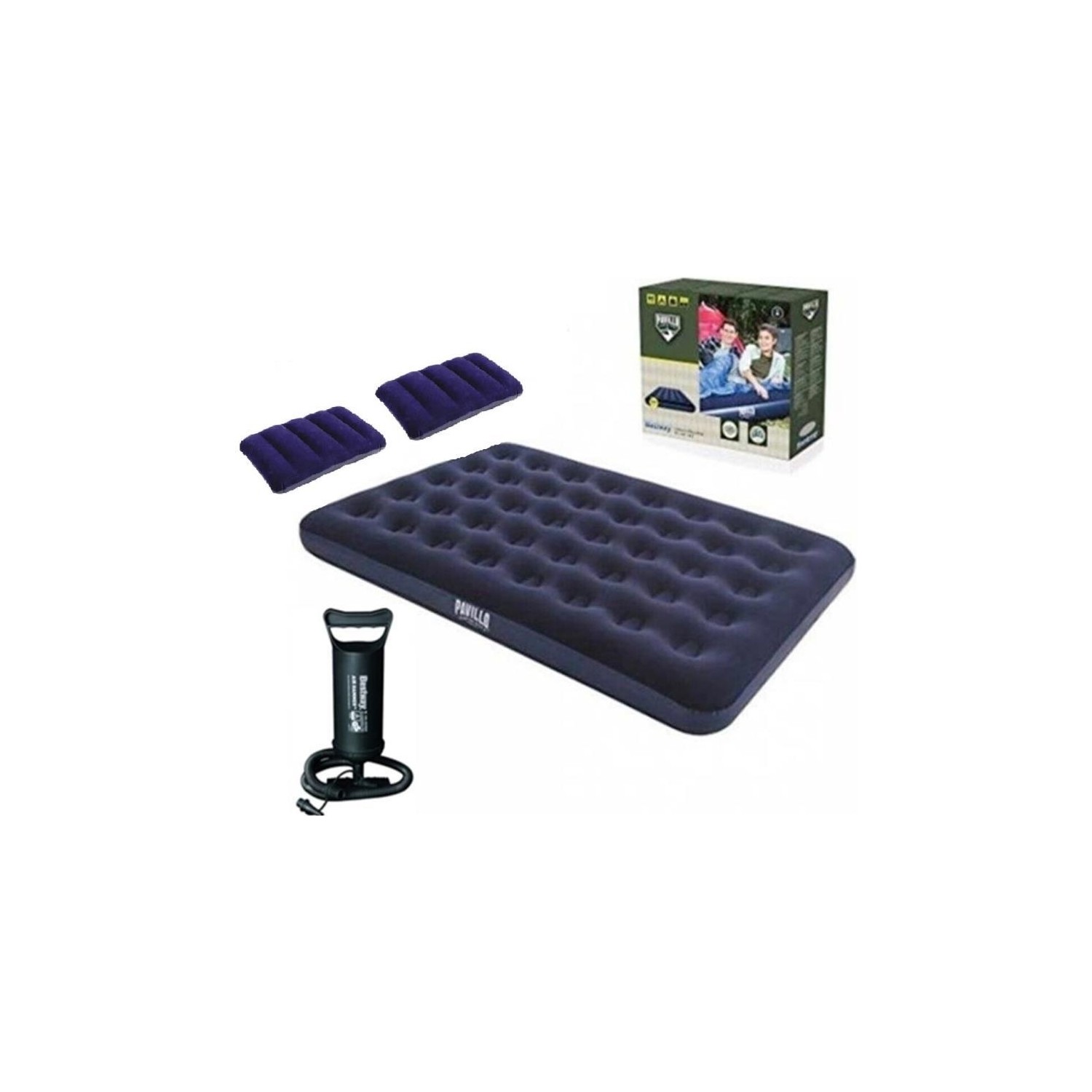 Bestway 67374 Çift Kişilik Şişme Yatak (203cmx152cmx22cm) -2 Adet Yastık Ve El Pompası Hediye - Görsel 3