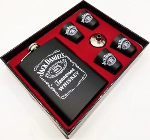 9 oz (266ml) Çelik Matara Hediye Seti Içki Viski Alkol Konyak Matarası 4 Shot Bardaklı kapıda ödeme
