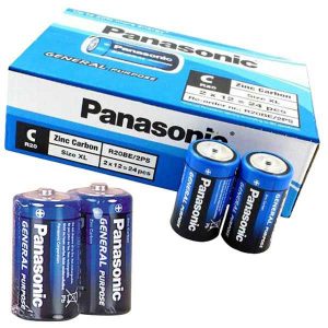 Panasonic Manganez Orta Boy C Pil 24 lü Paket Kapıda Ödeme